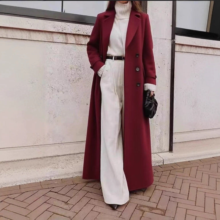 Juliet longline coat in khaki