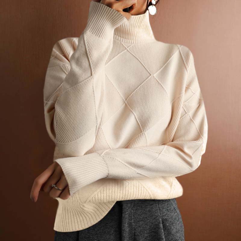 Vibeke oversized roll neck knit jumper – image 9