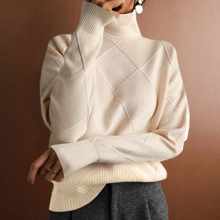 Vibeke oversized roll neck knit jumper – image 9