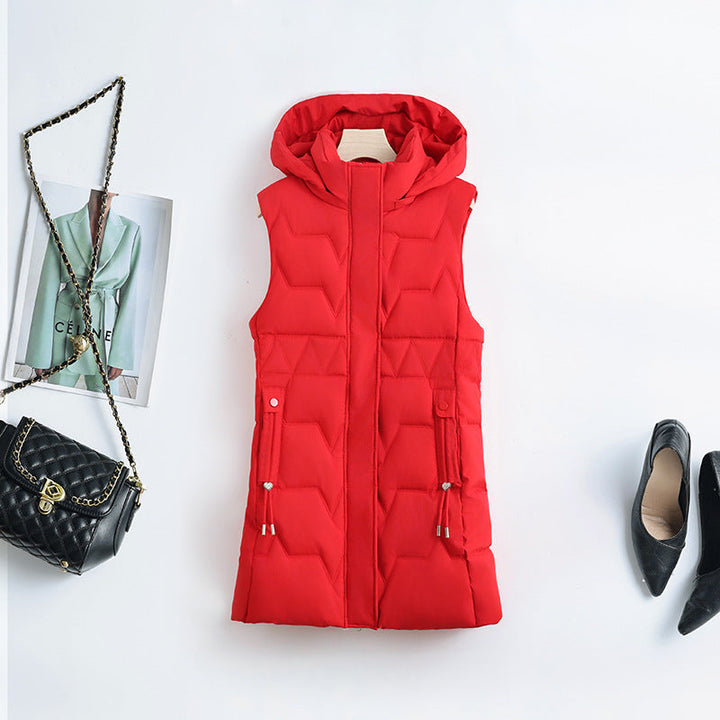 Faye longline gilet in off white