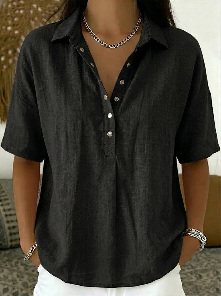Daphne Elegant V Neck Blouse - image 10