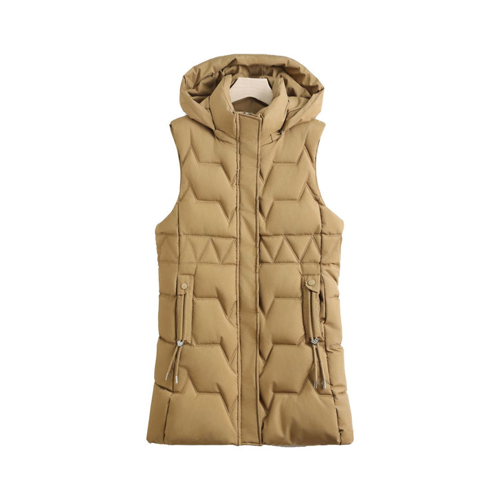 Faye longline gilet in khaki