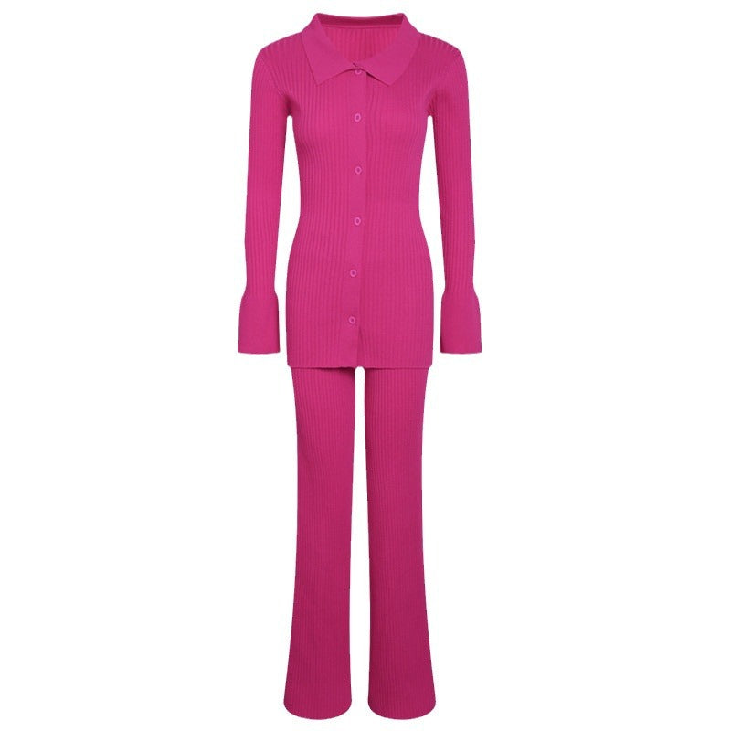 Marged three piece fine knit lounge set – image 5