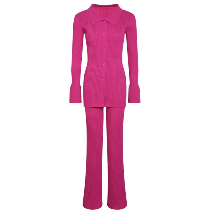 Marged three piece fine knit lounge set – image 5