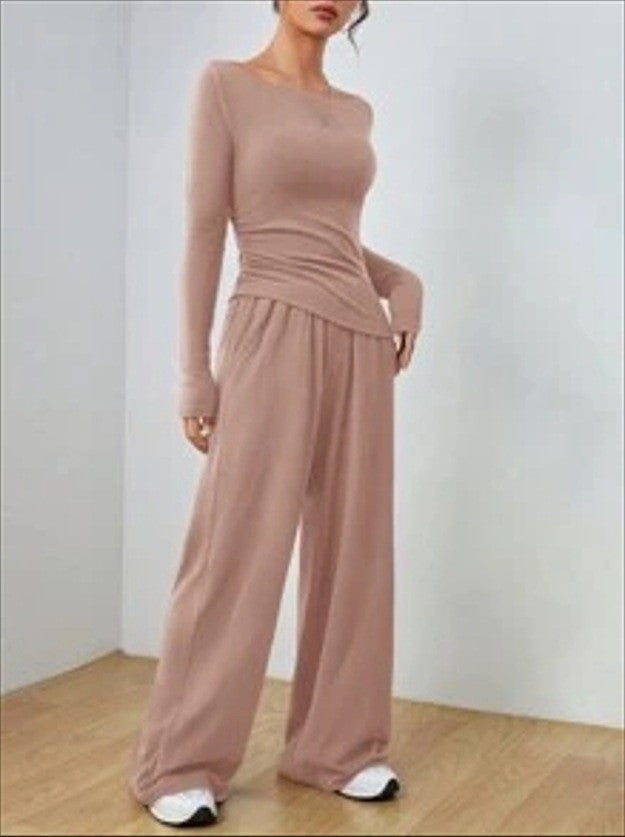 Minerva ruched top and palazzo trouser set – image 13