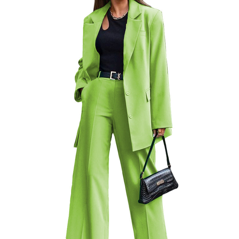 Ghislaine oversized blazer and elastic waist trouser set – image 5