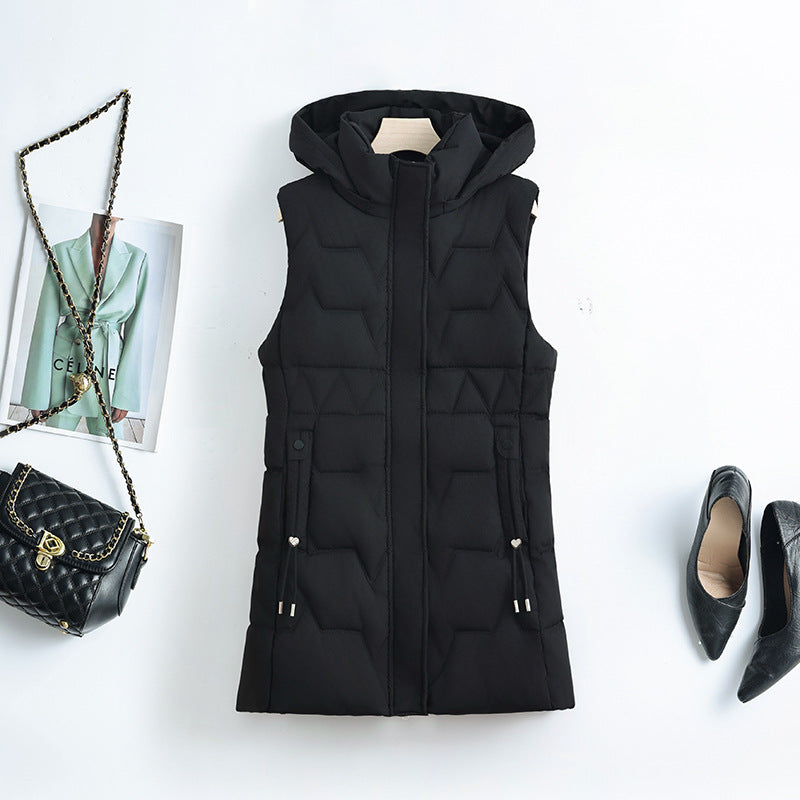 Faye longline gilet in red