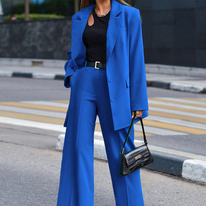 Ghislaine oversized blazer and elastic waist trouser set – image 6