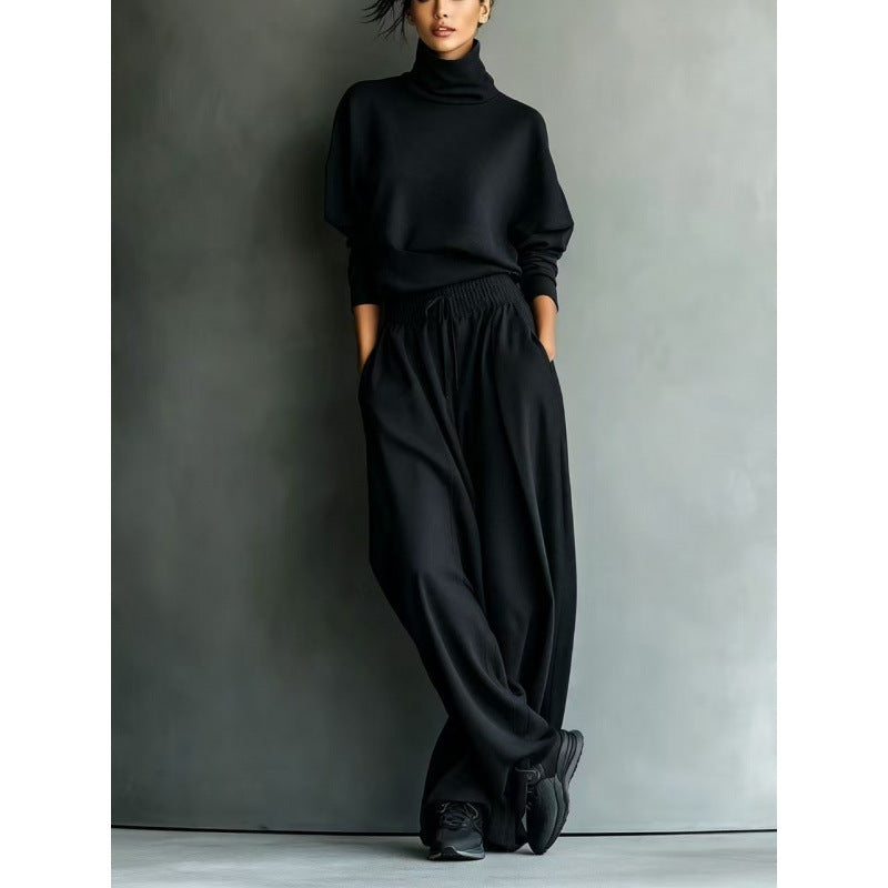 Aude roll neck knit lounge set with palazzo trousers – image 7