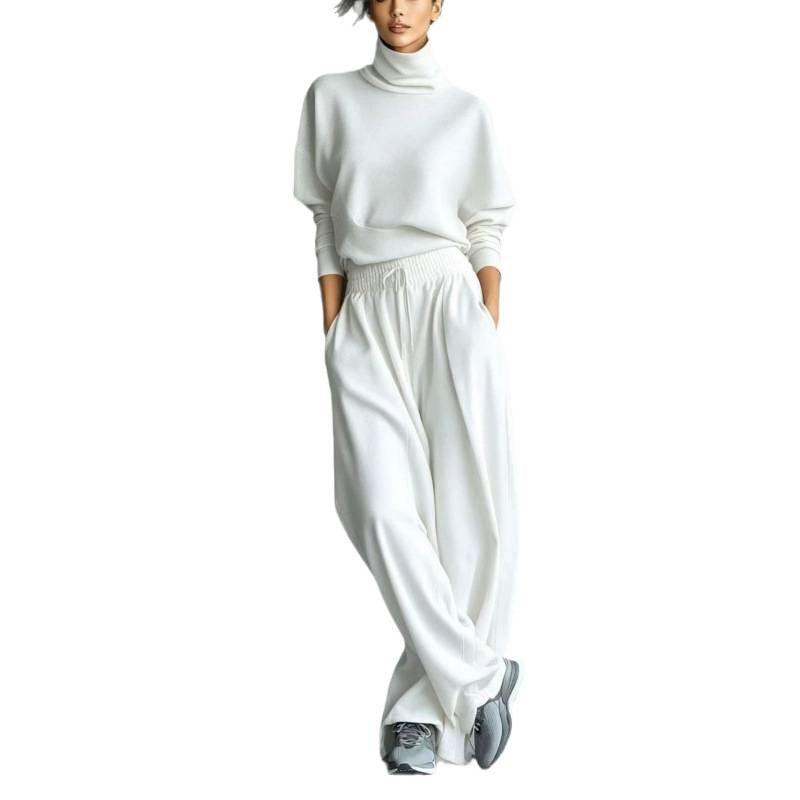 Aude roll neck knit lounge set with palazzo trousers – image 5