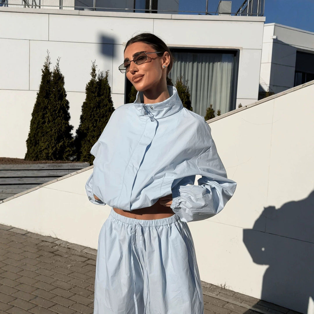 Tora relaxed two piece wide leg set