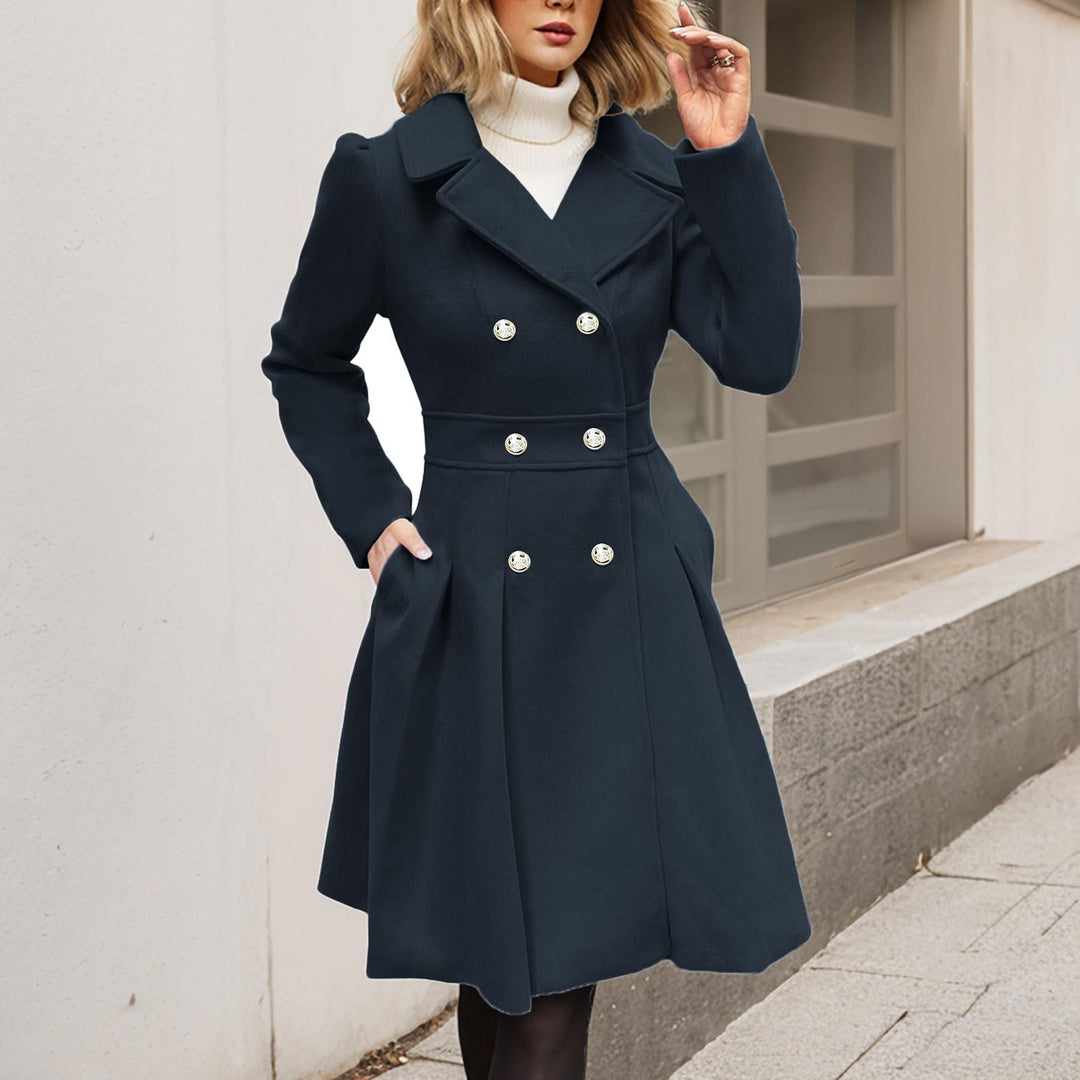 Marguerite | Elegant Longline Coat with Pockets