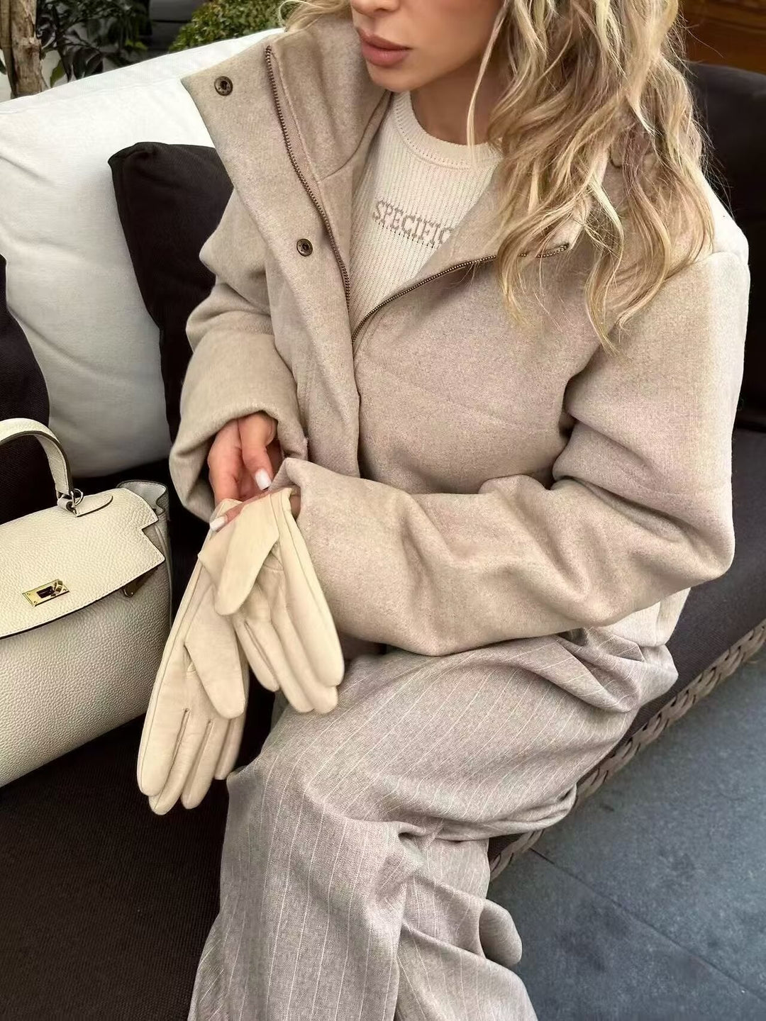 Mabel padded jacket, styled view