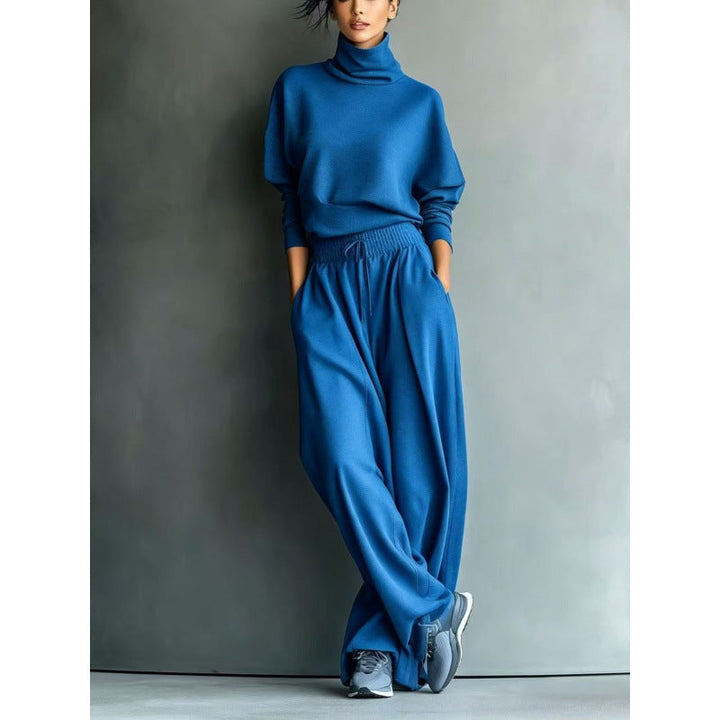 Aude roll neck knit lounge set with palazzo trousers – image 11