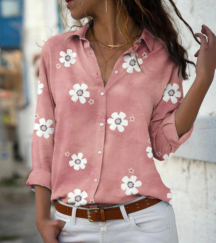 Susannah floral print relaxed shirt blouse – image 13