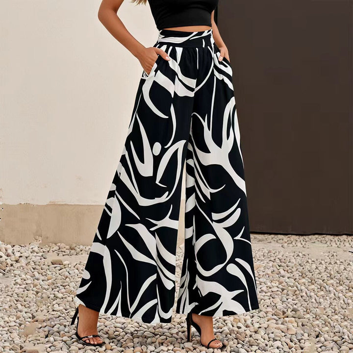 Gudrun high waist flowing wide leg trousers – image 7