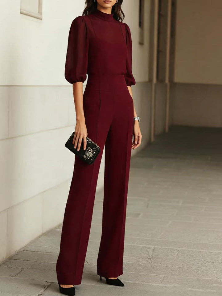 Noelle three piece set with camisole and wide leg trousers – image 4