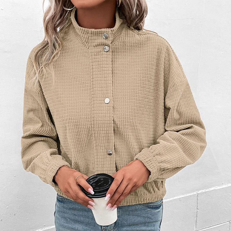 Cleo | Elegant Cropped Zip Up Jacket