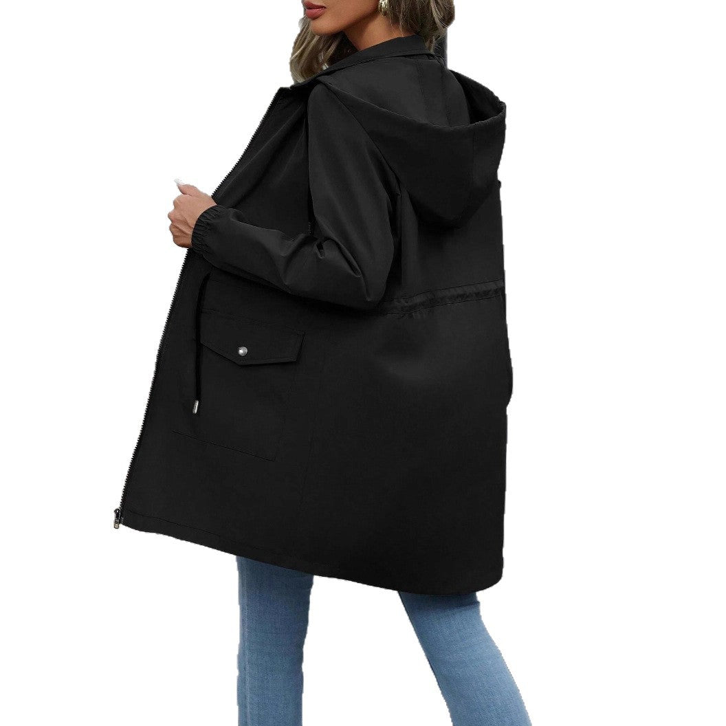 Honora water repellent jacket, pocket detail