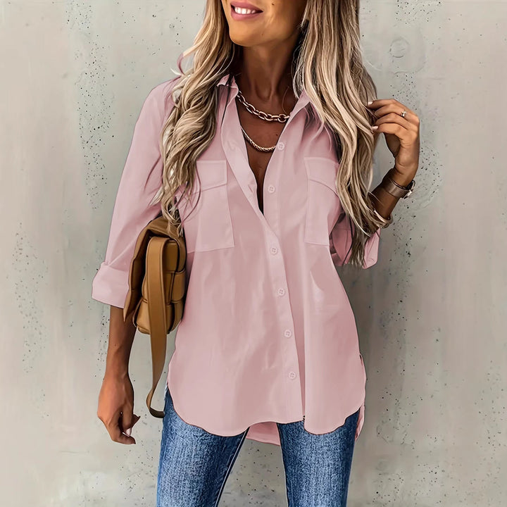 Seren Elegant Classic Long Sleeve Shirt - image 7