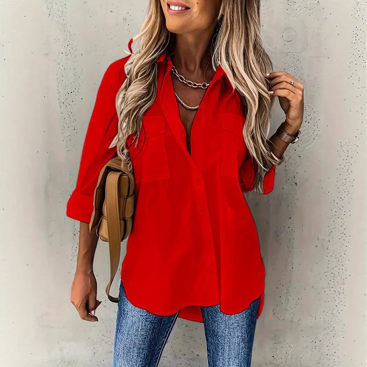 Seren Elegant Classic Long Sleeve Shirt - image 6