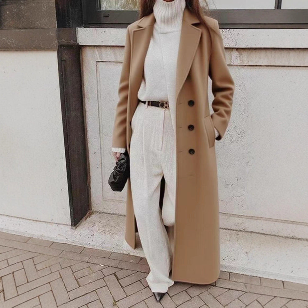 Juliet longline coat in white