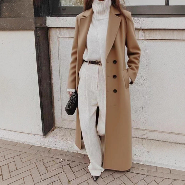 Juliet longline coat in white