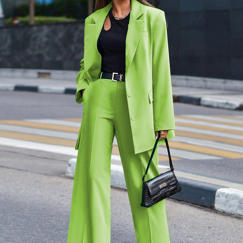 Ghislaine oversized blazer and elastic waist trouser set – image 2