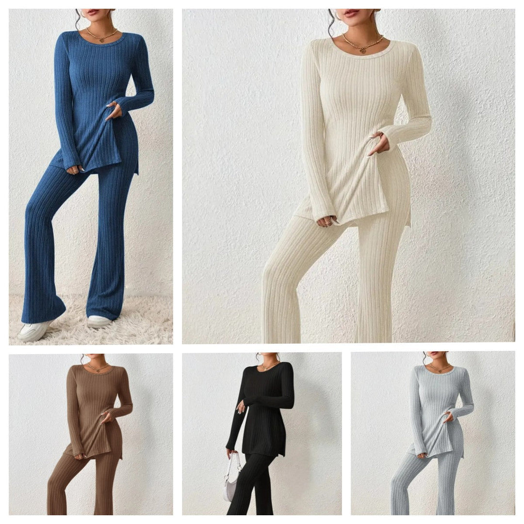 Lowena fine ribbed lounge set