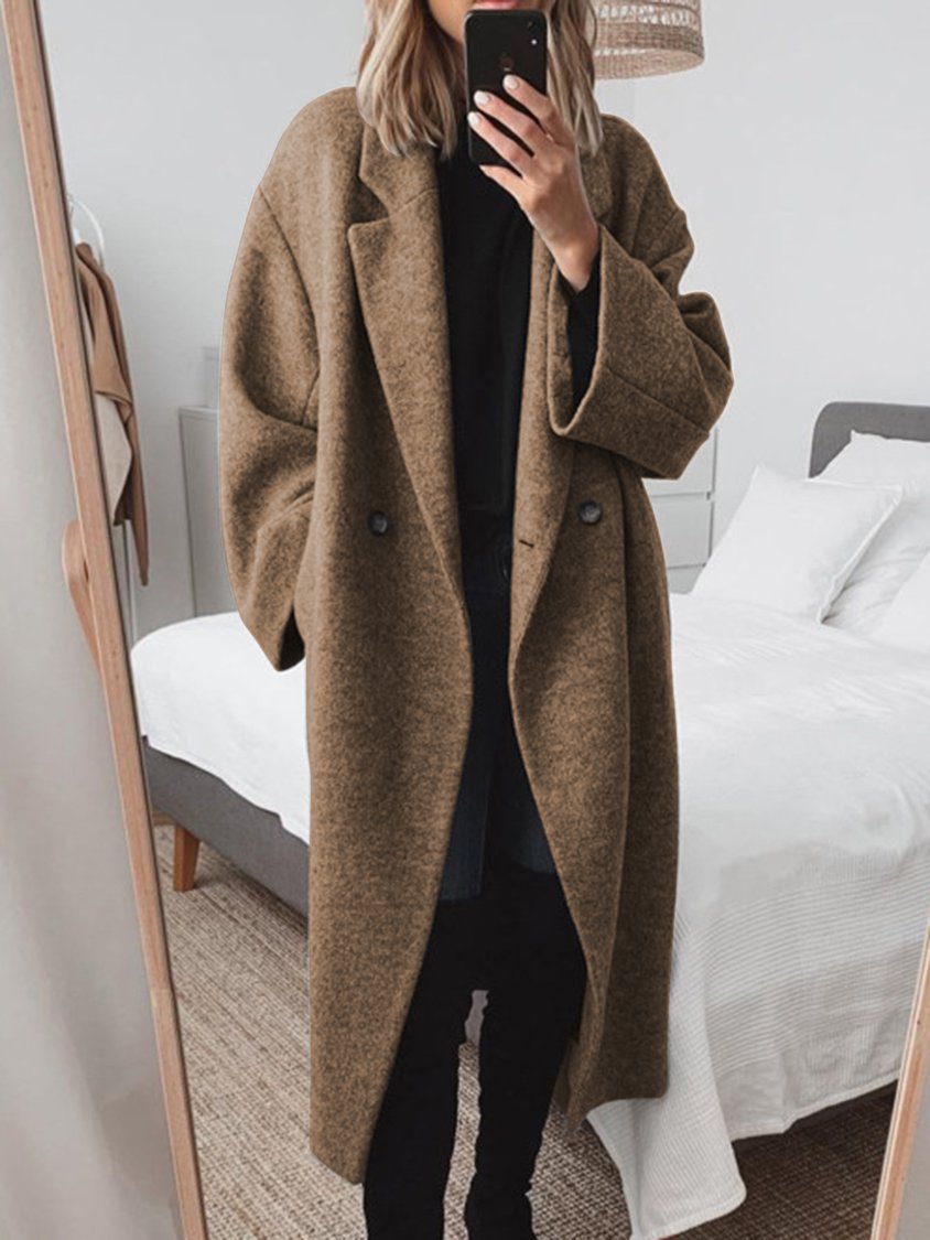 Prudence oversized double breasted wool coat – image 2