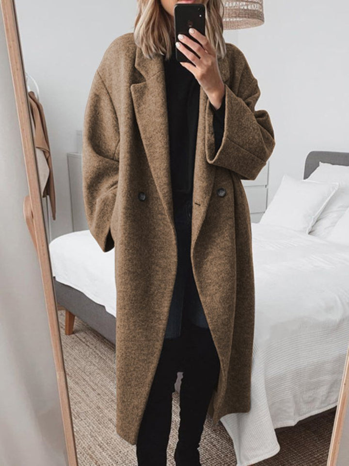 Prudence oversized double breasted wool coat – image 2