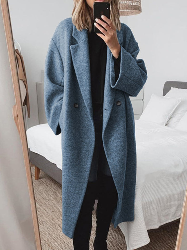 Prudence oversized double breasted wool coat