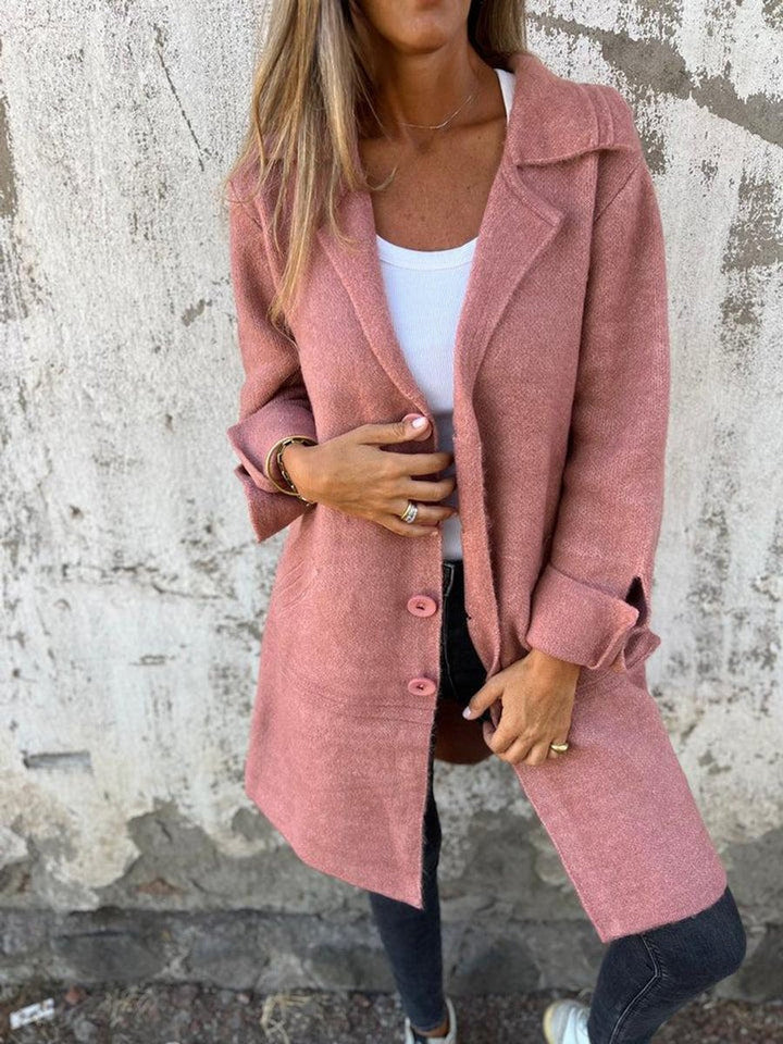 Eleanor oversized wool coat with wide collar