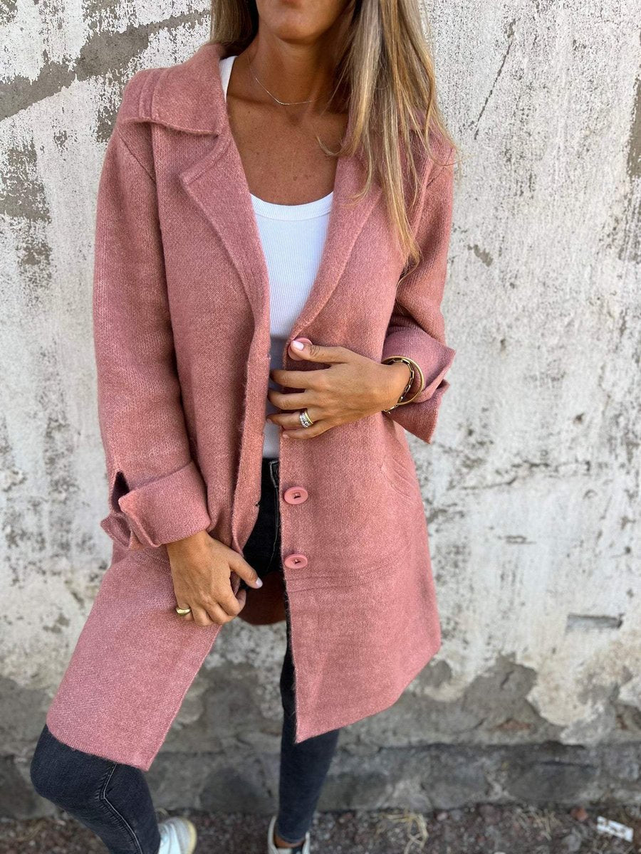 Eleanor oversized wool coat with wide collar