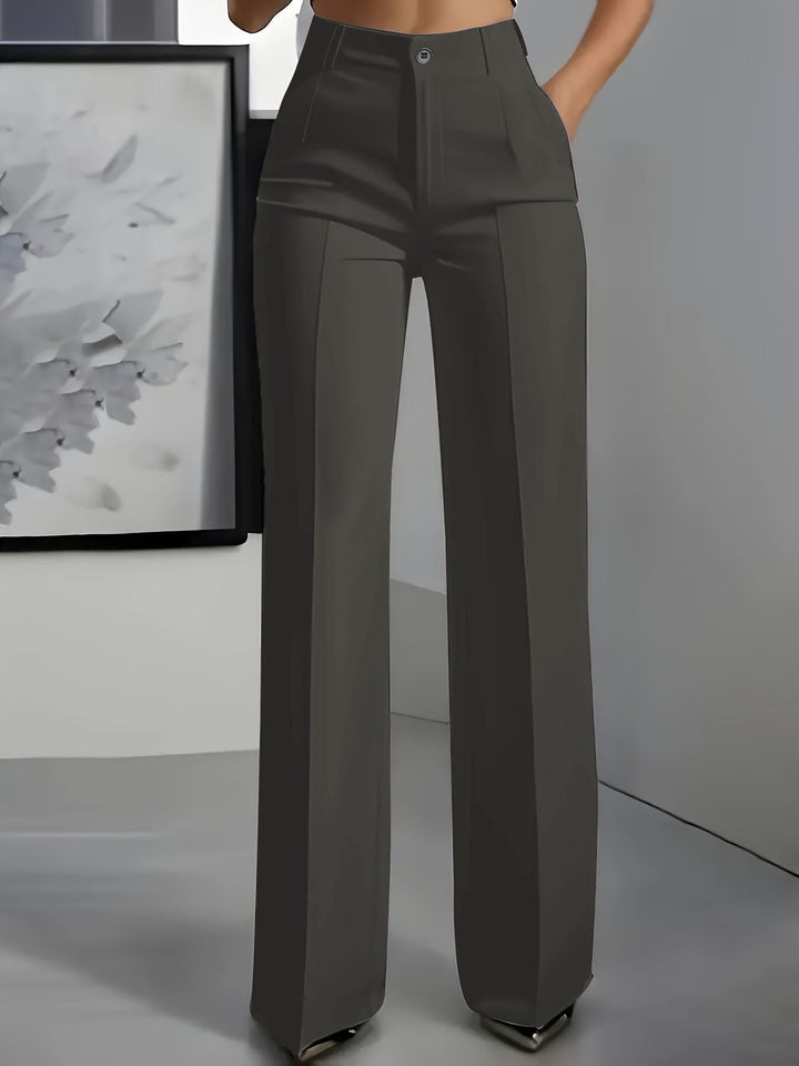 Annelise pleated wide leg tailored trousers