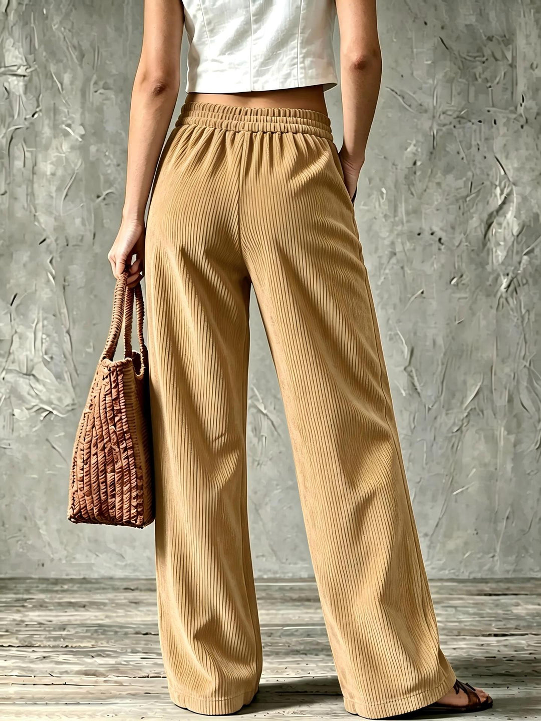 Bridie wide leg corduroy trousers – image 2