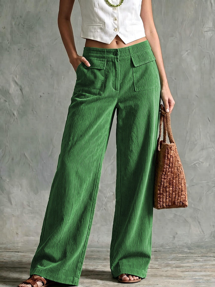 Bridie wide leg corduroy trousers – image 3