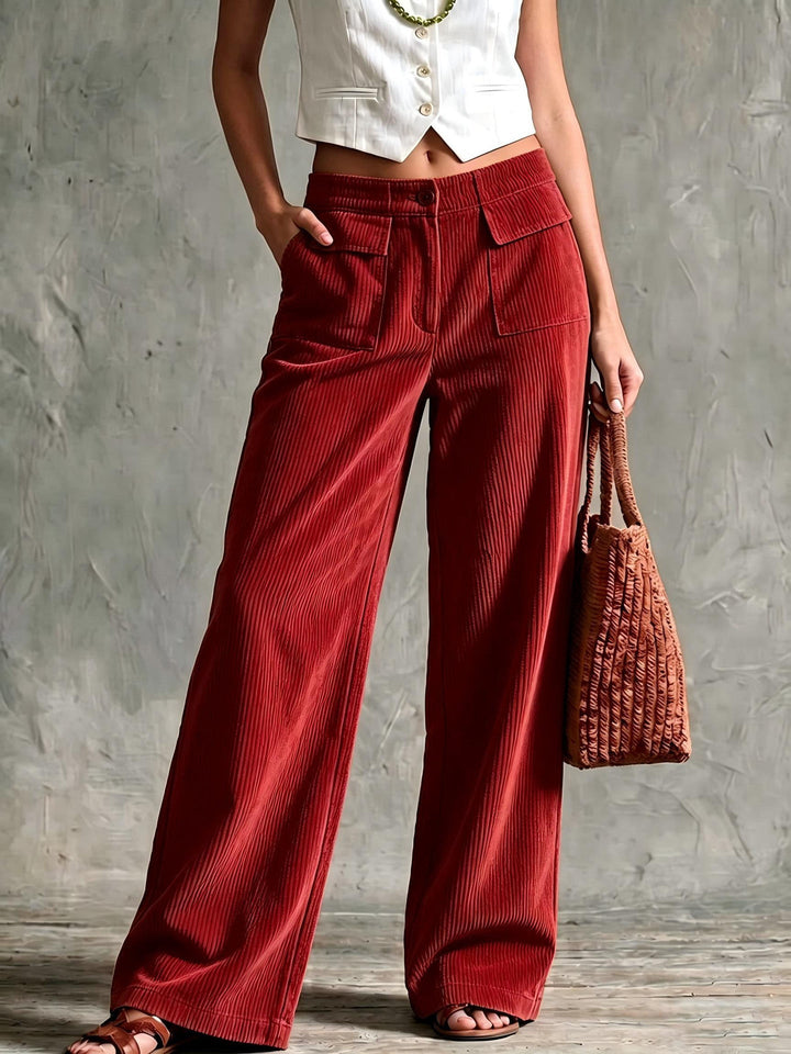 Bridie wide leg corduroy trousers – image 4