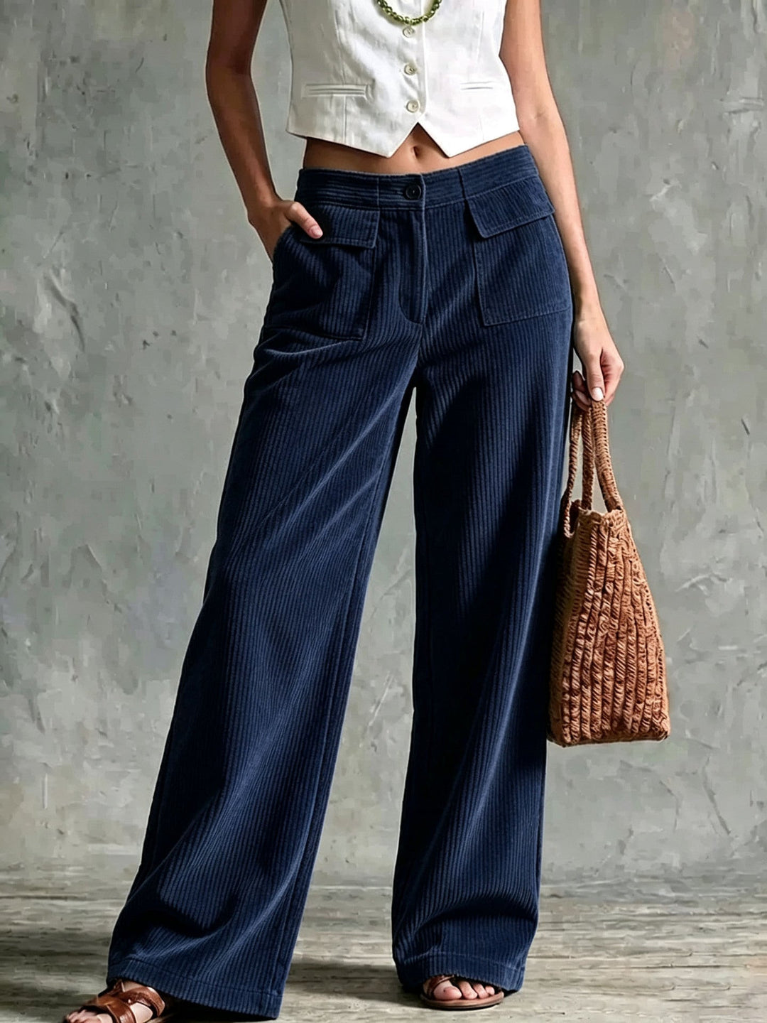 Bridie wide leg corduroy trousers – image 7