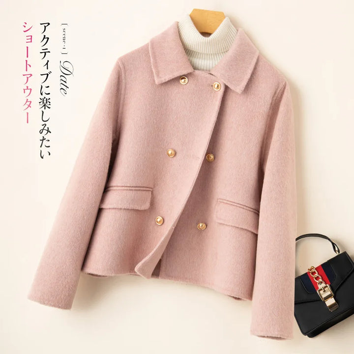 Pearl short double breasted coat – image 9