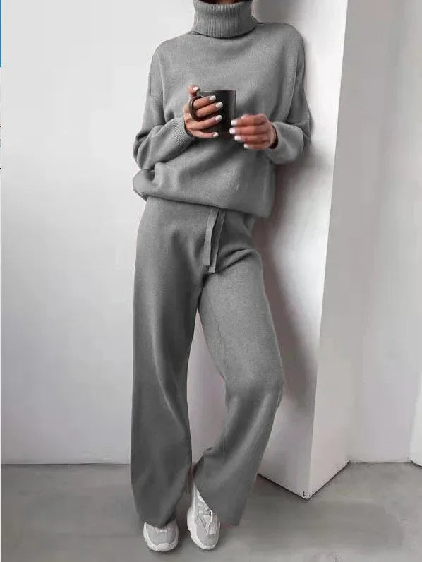 Caitlin roll neck knit two piece set – image 2