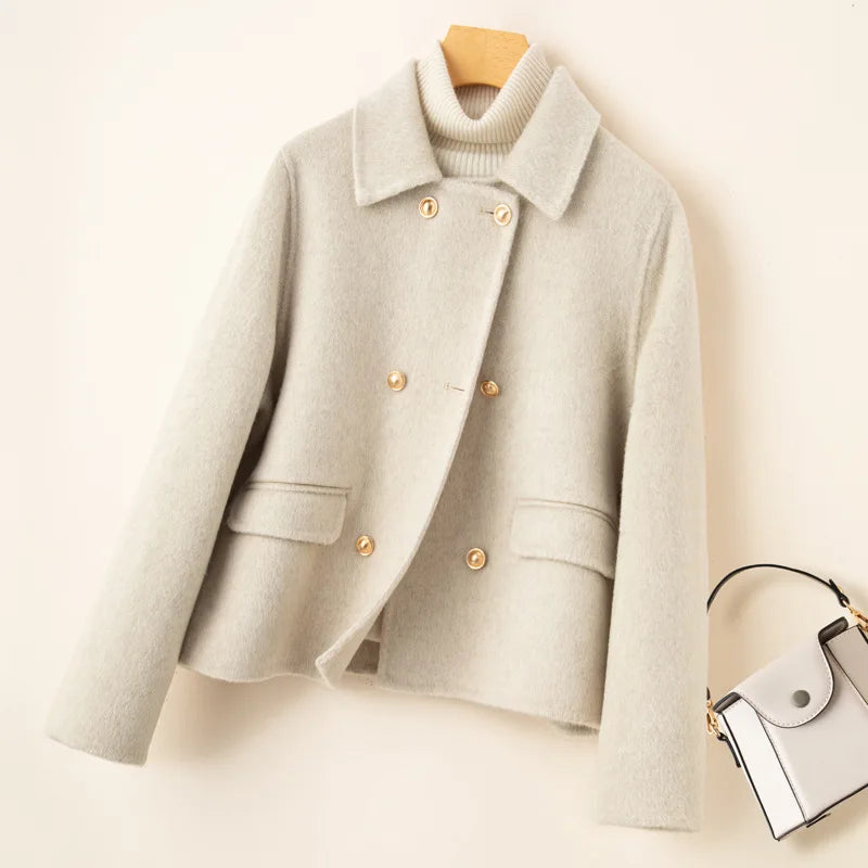 Pearl short double breasted coat – image 4