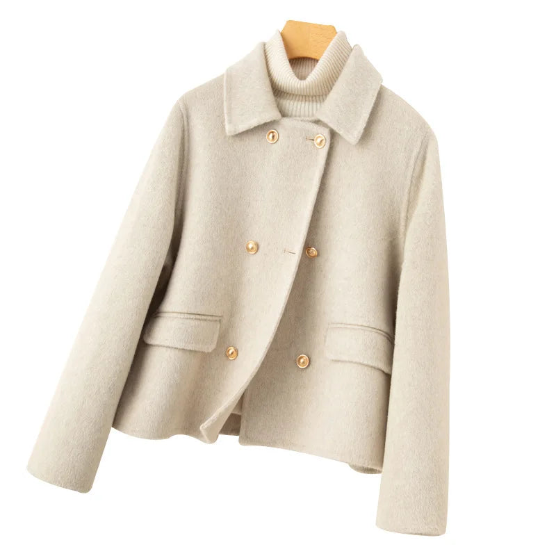 Pearl short double breasted coat – image 5