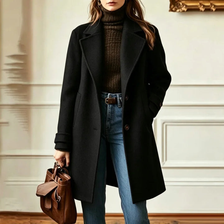 Laetitia retro wool blend trench coat – image 4