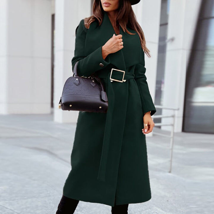 Adora belted lapel collar coat – image 4