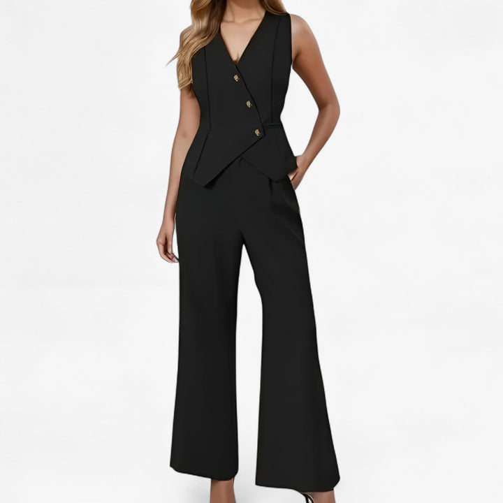 Miranda tailored vest top and wide leg trousers set – image 5