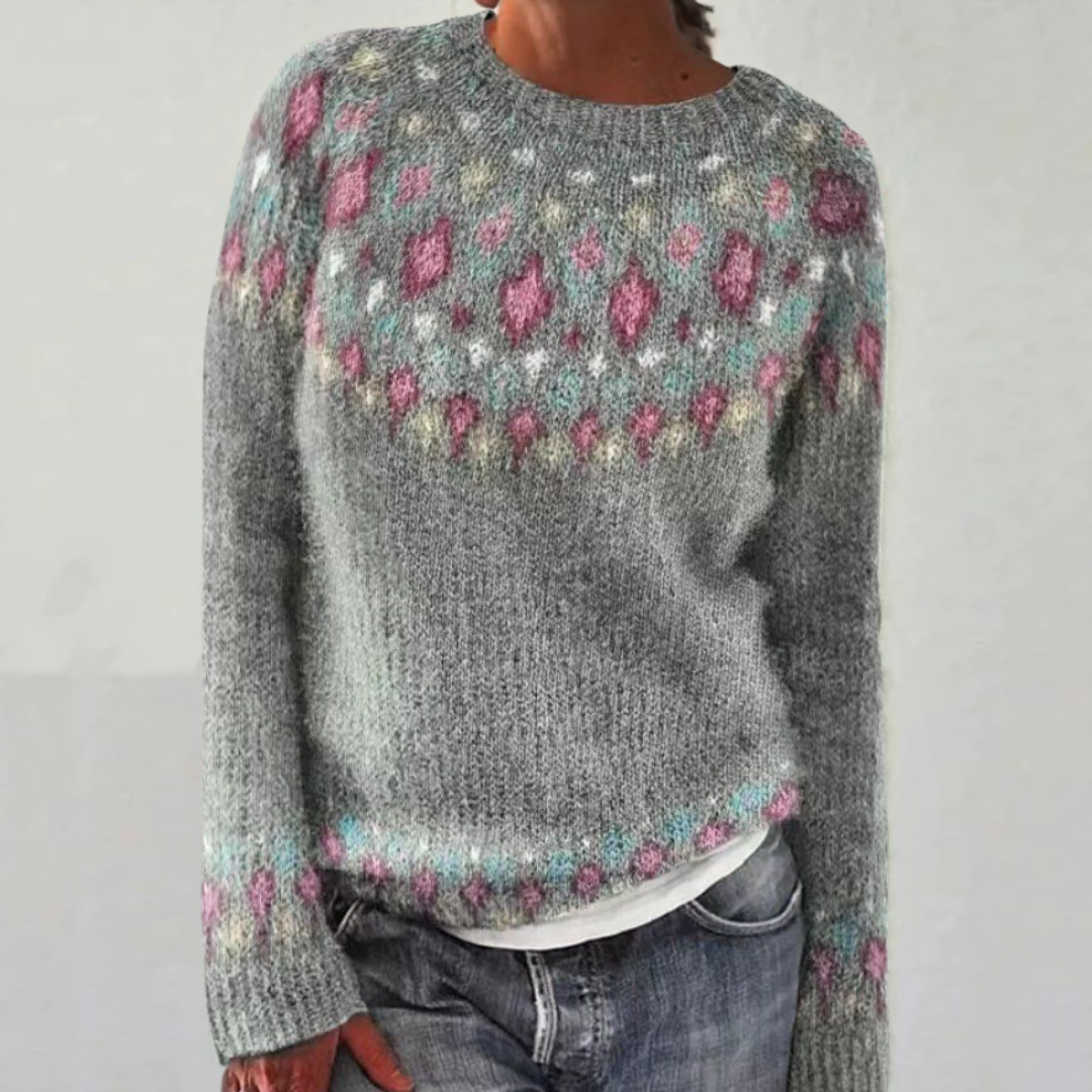 Isadora oversized fair isle knit jumper – image 6
