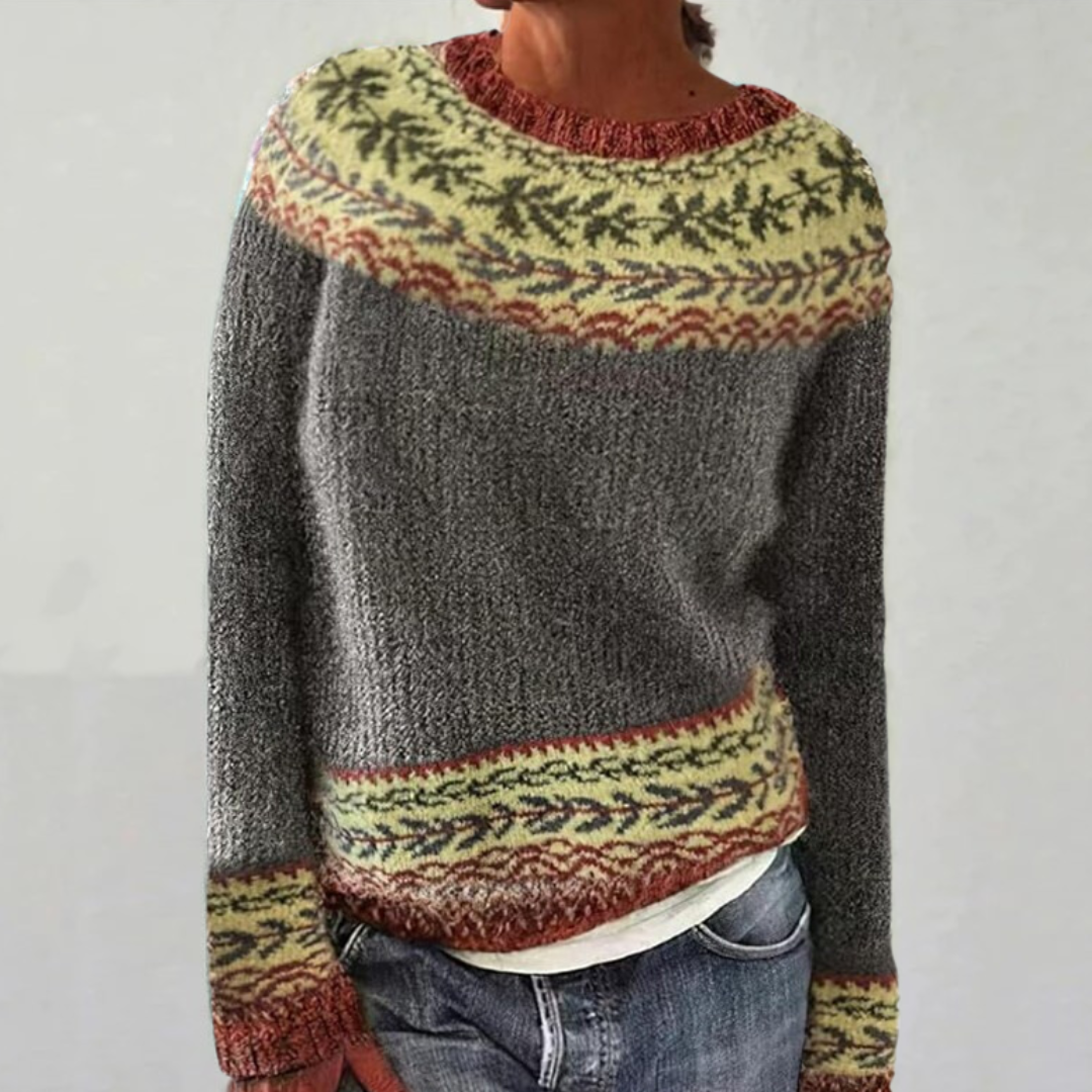 Isadora oversized fair isle knit jumper – image 5