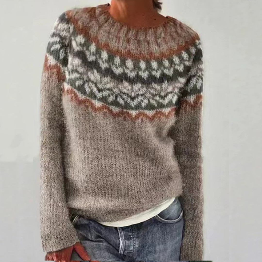 Isadora oversized fair isle knit jumper – image 4