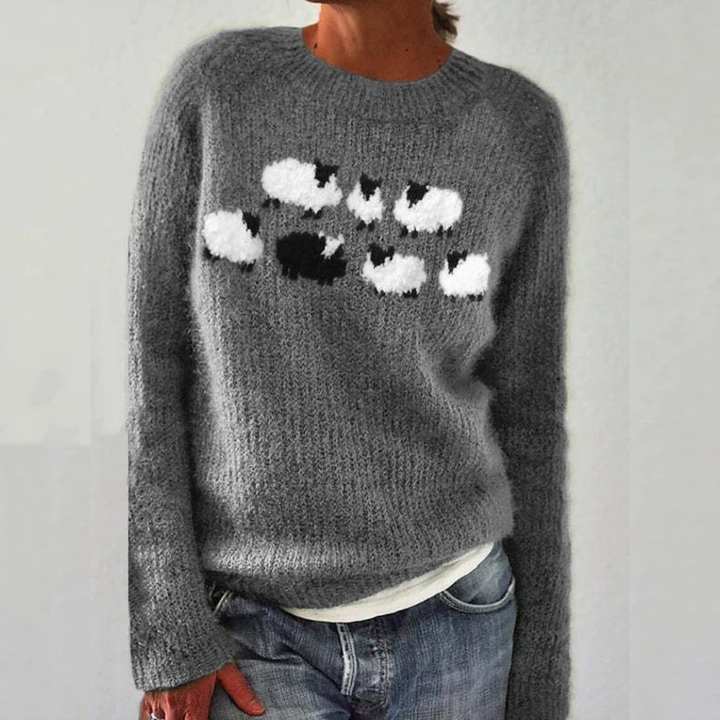 Isadora oversized fair isle knit jumper – image 7